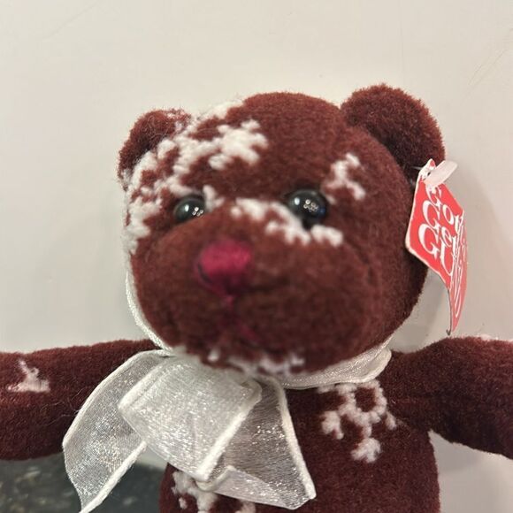 GUND Bear Noel -CHRISTMAS BEAR GOTTA GETTA 8733-Size 8" TALL Burgundy - Picture 2 of 11